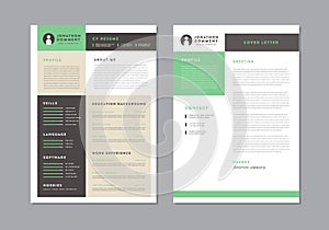 Curriculum vitaeÂ CV Resume Template Design